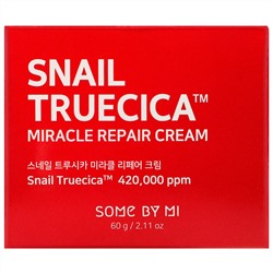 Some By Mi, Snail Truecica, восстанавливающий крем, 60 г (2,11 унции)