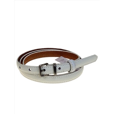 Ремень женский из натуральной кожи, цвет белый