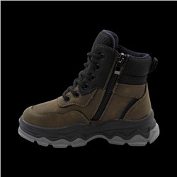 Ботинки зимние на меху А2437-5 хаки