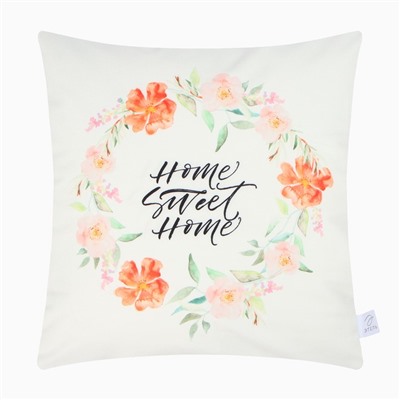 Набор декоративных наволочек «Flowers» - 4 шт., 40×40 см, велюр