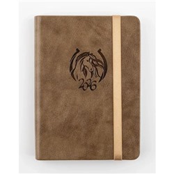 Ежедневник 2026 г. А6+ 352 стр. "ТОСКАНА" золотисто-коричневый, на резинке 310144 Alpha-Trend