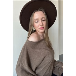 Свитер  WOOL041/04/Коричневый