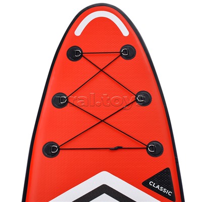 Надувная SUP-доска ROCKET (SUP-board 10,6ʺ 320*80*15 см) красно-белый графика
