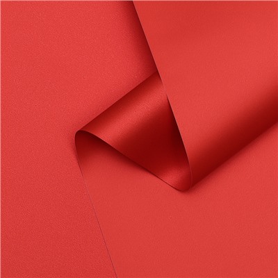 Пленка матовая для цветов и букетов, базовые цвета, красная, 0.5×10 м, 65 мкм