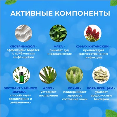 Антибактериальный крем против грибка ногтей и ног , 20 гр