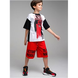 Комплект трикотажный для мальчиков: фуфайка (футболка), шорты