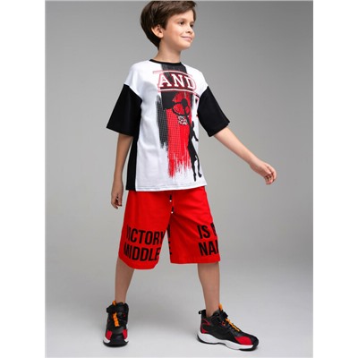 Комплект трикотажный для мальчиков: фуфайка (футболка), шорты