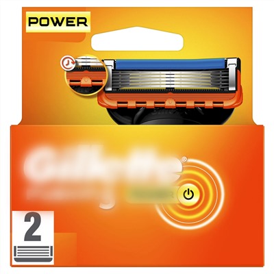 Кассеты для бритвы Dʤɪˈlett ФЬЮЖН-5 Power (2 шт.) (Оригинал)