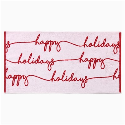 Полотенце махровое «Этель» Happy holiday, 50×90 см, 100% хлопок, 420 г/м²