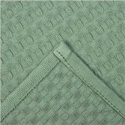 Набор кухонных полотенец «Доляна», хаки, 35×60 см - 4 шт., 100% хлопок, вафля 220 г/м²