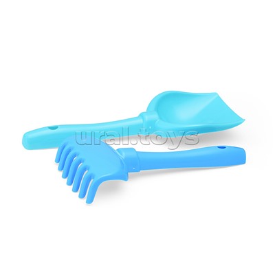 Набор Disney "Феи" №2: ведро с наклейкой, ситечко "Солнышко" лопатка №5, грабельки №5