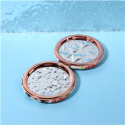 Зеркало складное «Париж», d=7.5 см, с увеличением х2, искусственная кожа, бежевое