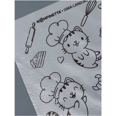 Кондитерские мешки «Котики» 35×20 см, 50 шт.