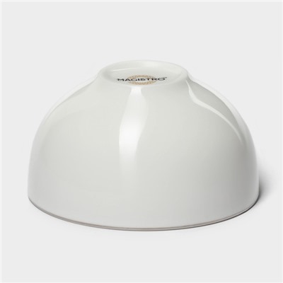 Салатник Magistro La Perle, 250 мл, d=10.2 см, фарфор, белый