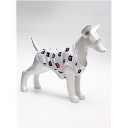 Футболка для животных «Мишка», M (ДС 30, ОГ 42 см), белая