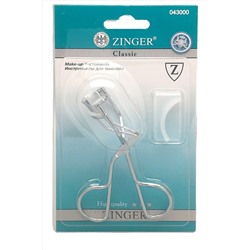 Zinger Зажим для ресниц металлический / Classic EYE-100, серебристый KRISTALLER, 1110388