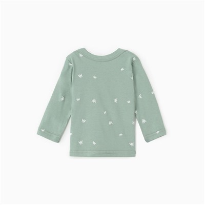 Лонгслив детский MINAKU, рост 68-74 см, оливковый