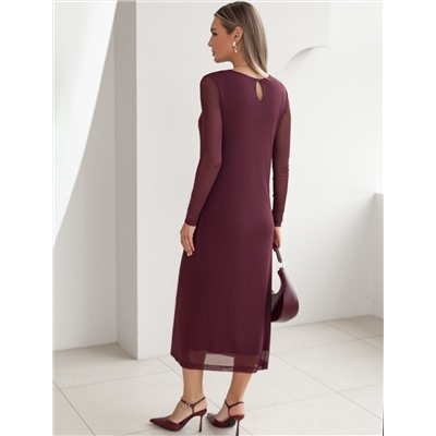 Платье из сетки с подкладкой