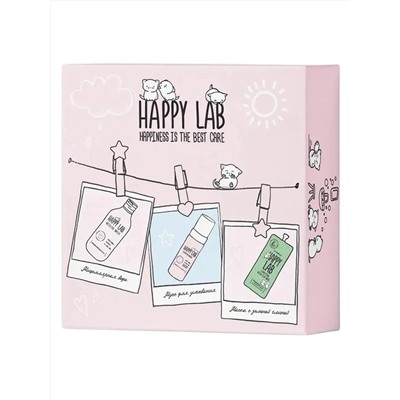 Happy Lab Набор средств для ухода за кожей лица Clean Face: Мицеллярная вода, мусс для умывания, очищающая маска, 300 мл, 150 мл, 20 мл 28082
