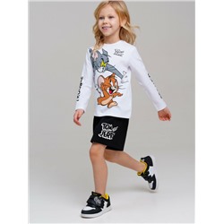 Фуфайка трикотажная для девочек (футболка с длинными рукавами)