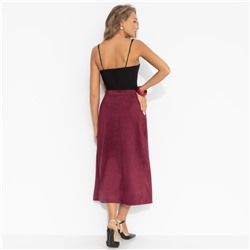 Юбка с карманами, Откровенно шикарная (бордовая)