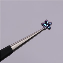 Стразы фигурные для декора «Ассорти», чёрные, голографические