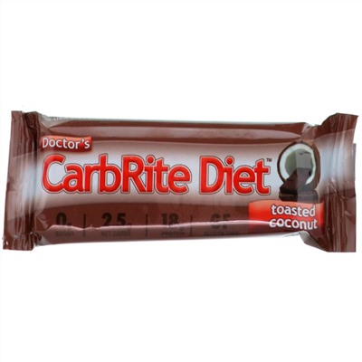 Universal Nutrition, Doctor's CarbRite Diet Bars, Toasted Coconut, 12 Bars, 2.0 oz (56.7 g) Each