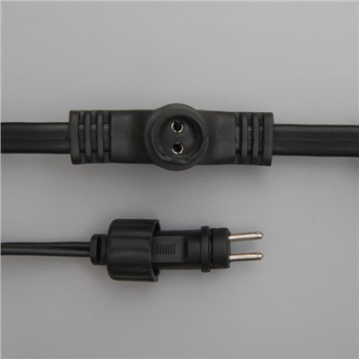 УЦЕНКА Гирлянда «Занавес», 2×6 м, IP44, УМС, 1440 LED, 220 В, тёмная нить, свечение фиолетовое