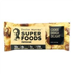 Dr. Murray's, Superfoods Protein Bars, Cookie Dough Delight, 12 Bars, 2.05 oz (58 g) Each