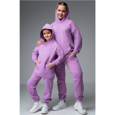 Костюм для девочки оверсайз из футера трехнитки Happyfox