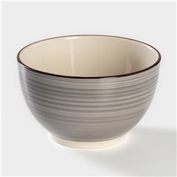 Салатник Доляна «Морской мир», 800 мл, d=14 см, керамика, коричневый