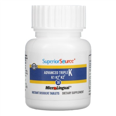 Superior Source, Advanced Triple K, 30 MicroLingual Instant Dissolve Tablets