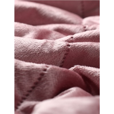Покрывало Этель 1.5 сп 120×200±5 см, розовый, велюр, 100% п/э