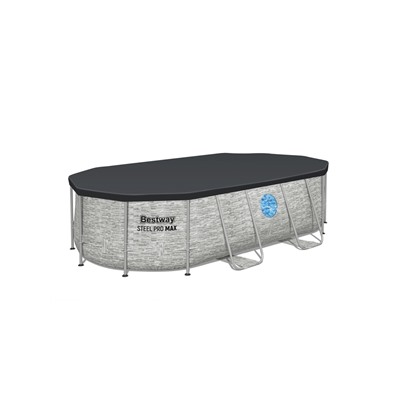 Бассейн каркасный Power Steel Swim Vista, 427×250×100, фильтр-насос, лестница, тент, 56714 Bestway