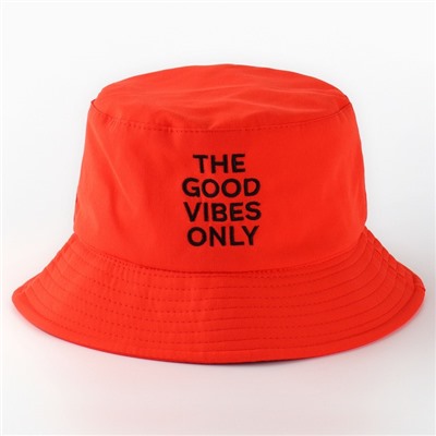 Панама Good vibes, оранжевая, р-р 56