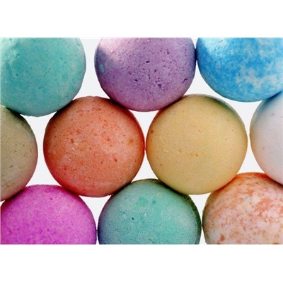 Большие парфюмированные шипящие бомбочки для ванной d7см