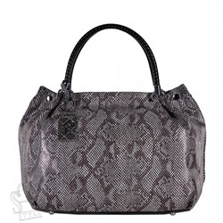 Сумка женская кожаная 8057-8-41 gray purple Polina&Eiterou