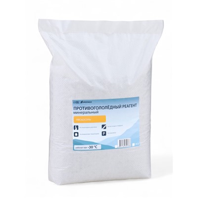 Реагент противогололёдный, пескосоль, 20 кг, работает при – 30 °C, в мешке, Greengo