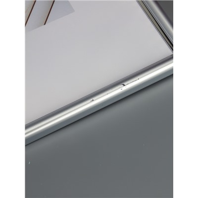 УЦЕНКА Фоторамка пластик «МИРАМ» 29.7×42 см, (A3) 636421, серебро (пластиковый экран)