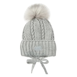 Комплект вязаный для мальчика: шапка, снуд