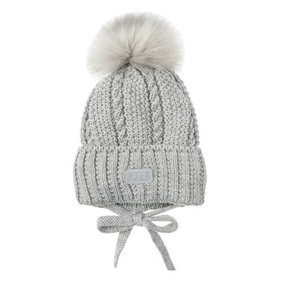 Комплект вязаный для мальчика: шапка, снуд