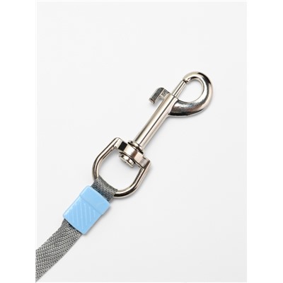 Рулетка - поводок для собак, лента 5 м, голубая