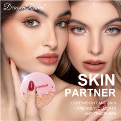 Рассыпчатая трехцветная пудра для закрепления макияжа Dragon Ranee, 10 гр. ТОН 03