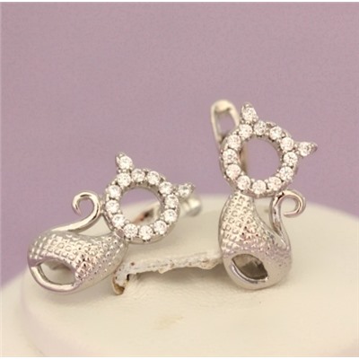 Серьги родий Н01-13417