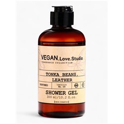 Подарочный набор женский VEGAN.Love.Studio, гель для душа, мыло для рук, парфюмированный, бобы тонка, кожа
