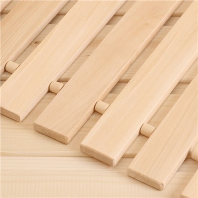 Коврик - сидушка для бани и сауны «Эконом», 41×35 см, деревянный, «Добропаровъ»