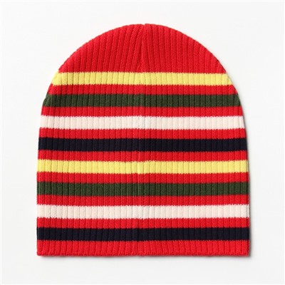 Шапка детская, красная, размер 54-56 (5-7 лет)