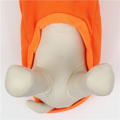 Толстовка «Любимая морковка», размер L, ДС 35, ОГ 50 см, оранжевая