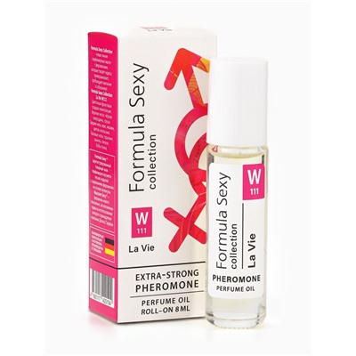 Парфюмерное масло женское с феромонами Formula Sexy Collection La Vie W111, 8 мл (по мотивам La Vie Est Belle (Lancome)