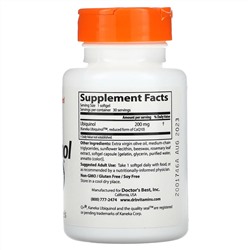 Doctor's Best, Убихинол с Kaneka, 200 мг, 30 мягких желатиновых капсул
